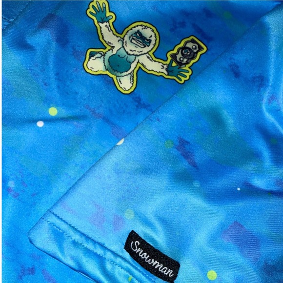 GOLF Snowman Men's Blue Yeti Golf Polo XL Chasing That Dollar Sporty Activewear - Picture 7 of 10